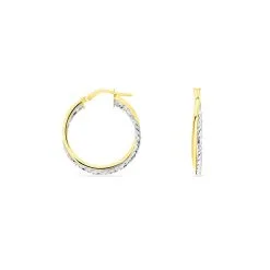 Histoire D'Or Créoles Maelia Or Bicolore -Boucles d'oreilles Bracelet Soldes B3OF2W0253 view2