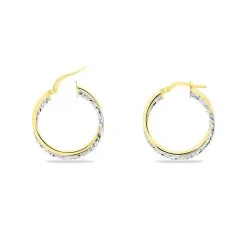 Histoire D'Or Créoles Maelia Or Bicolore -Boucles d'oreilles Bracelet Soldes B3OF2W0253 view3