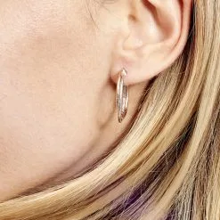 Histoire D'Or Créoles Maelia Or Bicolore -Boucles d'oreilles Bracelet Soldes B3OF2W0372 model0