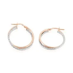 Histoire D'Or Créoles Maelia Or Bicolore -Boucles d'oreilles Bracelet Soldes B3OF2W0372 view2