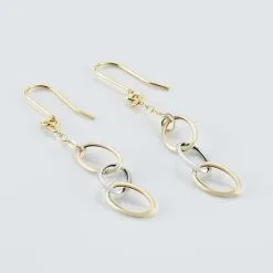 Histoire D'Or Boucles D'oreilles Pendantes Lucette Or Bicolore -Boucles d'oreilles Bracelet Soldes B3OF2W0382 view2