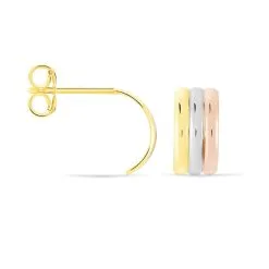 Histoire D'Or Créoles Igora Or Tricolore 9 Histoire D'Or Créoles Igora Or Tricolore -Boucles d'oreilles Bracelet Soldes B3OF3W0010 view2