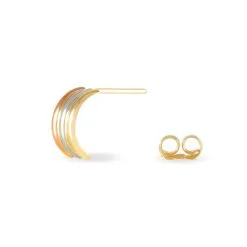 Histoire D'Or Créoles Igora Or Tricolore 10 Histoire D'Or Créoles Igora Or Tricolore -Boucles d'oreilles Bracelet Soldes B3OF3W0010 view3