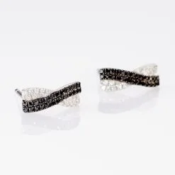 Histoire D'Or Boucles D'oreilles Puces Alric Or Blanc Diamant -Boucles d'oreilles Bracelet Soldes B3OFBDD220 view2