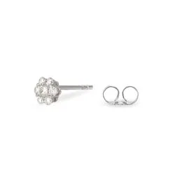 Histoire D'Or Boucles D'oreilles Puces Magnolia Or Blanc Diamant 8 Histoire D'Or Boucles D'oreilles Puces Magnolia Or Blanc Diamant -Boucles d'oreilles Bracelet Soldes B3OFBDW048 view2