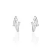 Histoire D'Or Boucles D'oreilles Puces Ainhoa Or Blanc Diamant