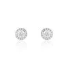 Histoire D'Or Boucles D'oreilles Puces Karen Or Blanc Diamant