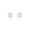 Histoire D'Or Boucles D'oreilles Puces Natacha Or Blanc Diamant