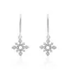 Histoire D'Or Boucles D'oreilles Puces Anea Or Blanc Diamant