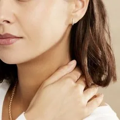 Histoire D'Or Créoles Aryanna Rondes Or Blanc Diamant -Boucles d'oreilles Bracelet Soldes B3OFBDW713 model0