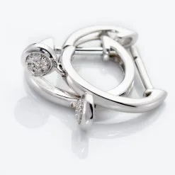 Histoire D'Or Créoles Or Blanc Mairenn Diamants 7 Histoire D'Or Créoles Or Blanc Mairenn Diamants -Boucles d'oreilles Bracelet Soldes B3OFBDW820 view2