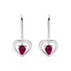Histoire D'Or Boucles D'oreilles Danilo Or Blanc Rubis -Boucles d'oreilles Bracelet Soldes B3OFBRR248 master