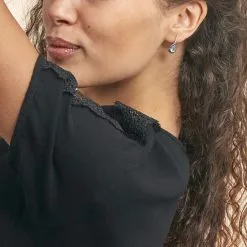 Histoire D'Or Boucles D'oreilles Puces Kenza Or Blanc Topaze Et Saphir Et Diamant -Boucles d'oreilles Bracelet Soldes B3OFBTB477 model0