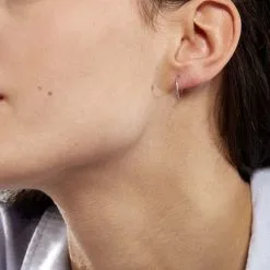 Histoire D'Or Créoles Dominae Or Blanc 13 Histoire D'Or Créoles Dominae Or Blanc -Boucles d'oreilles Bracelet Soldes B3OFBW0061 model1