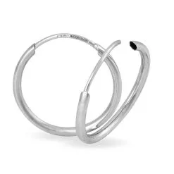 Histoire D'Or Créoles Dominae Or Blanc 11 Histoire D'Or Créoles Dominae Or Blanc -Boucles d'oreilles Bracelet Soldes B3OFBW0061 view3