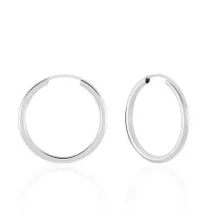 Histoire D'Or Créoles Valencina Or Blanc