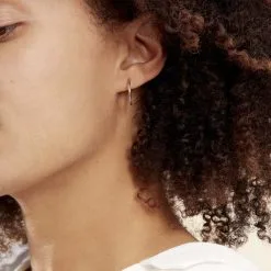 Histoire D'Or Créoles Valencina Or Blanc -Boucles d'oreilles Bracelet Soldes B3OFBW0065 model0