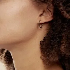 Histoire D'Or Créoles Valencina Or Blanc -Boucles d'oreilles Bracelet Soldes B3OFBW0065 model1