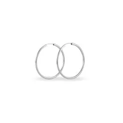 Histoire D'Or Créoles Valencina Or Blanc -Boucles d'oreilles Bracelet Soldes B3OFBW0066 view1