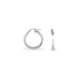 Histoire D'Or Créoles Ilana Or Blanc -Boucles d'oreilles Bracelet Soldes B3OFBW0084 view2