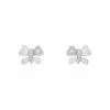 Histoire D'Or Boucles D'oreilles Puces Bartholomee Papillon Or Blanc