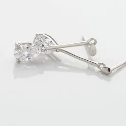 Histoire D'Or Boucles D'oreilles Pendantes Goutte Or Blanc Oxyde De Zirconium 9 Histoire D'Or Boucles D'oreilles Pendantes Goutte Or Blanc Oxyde De Zirconium -Boucles d'oreilles Bracelet Soldes B3OFBZW021 view2