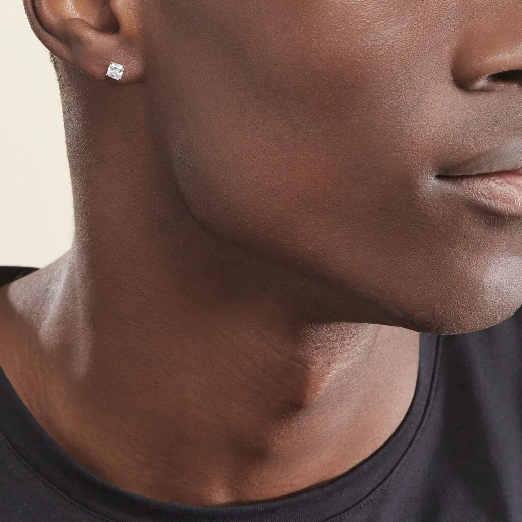 Histoire D'Or Boucles D'oreilles Puces Doreen Carre Or Blanc Oxyde De Zirconium 7 Histoire D'Or Boucles D'oreilles Puces Doreen Carre Or Blanc Oxyde De Zirconium – Image 5