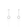 Histoire D'Or Boucles D'oreilles Pendantes Lim Or Blanc Oxyde De Zirconium -Boucles d'oreilles Bracelet Soldes B3OFBZW255 master