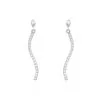 Histoire D'Or Boucles D'oreilles Pendantes Torsade Or Blanc Oxyde De Zirconium -Boucles d'oreilles Bracelet Soldes B3OFBZW373 master