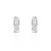 Histoire D'Or Boucles D'oreilles Puces Sarah Or Blanc Oxyde De Zirconium