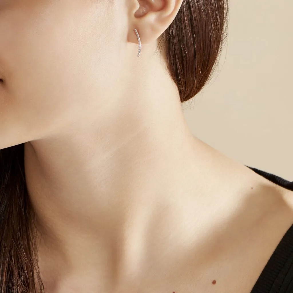 Histoire D'Or Bijoux D'oreilles Eleana Or Blanc Oxyde De Zirconium 6 Histoire D'Or Bijoux D'oreilles Eleana Or Blanc Oxyde De Zirconium – Image 4