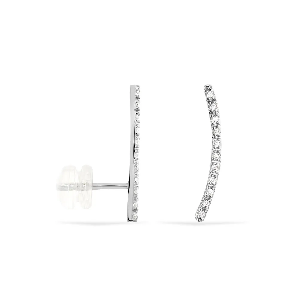 Histoire D'Or Bijoux D'oreilles Eleana Or Blanc Oxyde De Zirconium 4 Histoire D'Or Bijoux D'oreilles Eleana Or Blanc Oxyde De Zirconium – Image 2
