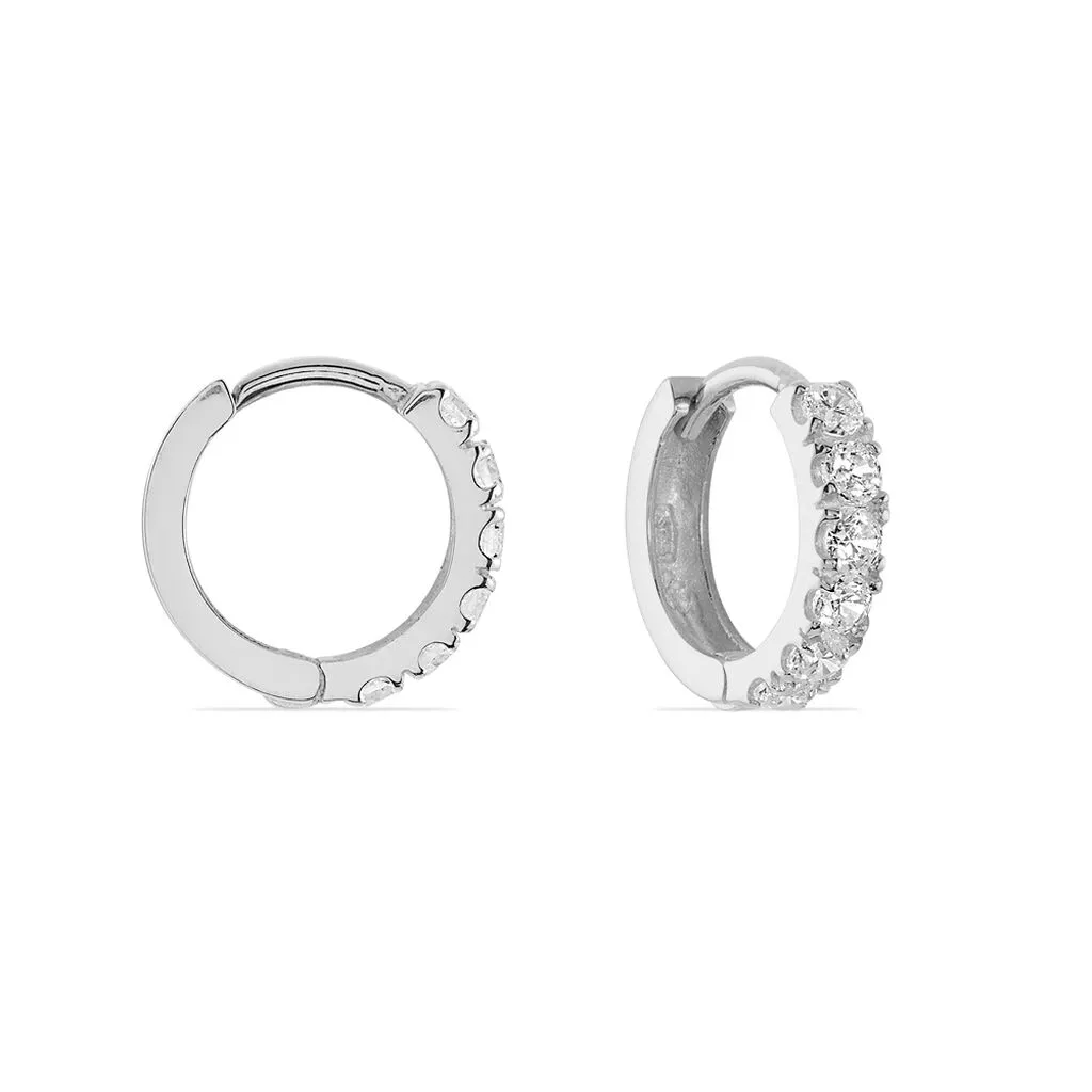 Histoire D'Or Créoles Andgelina Rondes Or Blanc Oxyde De Zirconium 4 Histoire D'Or Créoles Andgelina Rondes Or Blanc Oxyde De Zirconium – Image 2