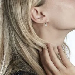 Histoire D'Or Créoles Lulu Or Blanc Oxyde -Boucles d'oreilles Bracelet Soldes B3OFBZW611 model0