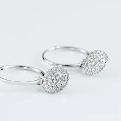 Histoire D'Or Créoles Lulu Or Blanc Oxyde -Boucles d'oreilles Bracelet Soldes B3OFBZW611 view2