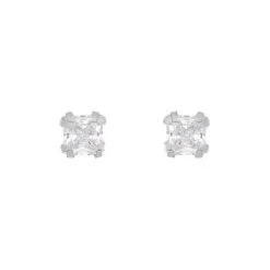 Histoire D'Or Boucles D'oreilles Puces Or Blanc Oxyde De Zirconium