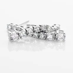 Histoire D'Or Boucles D'oreilles Pendantes Or Blanc Proserpina Oxydes 8 Histoire D'Or Boucles D'oreilles Pendantes Or Blanc Proserpina Oxydes -Boucles d'oreilles Bracelet Soldes B3OFBZW619 view2