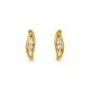 Histoire D'Or Boucles D'oreilles Puces Gulbeyazae Or Jaune Diamant