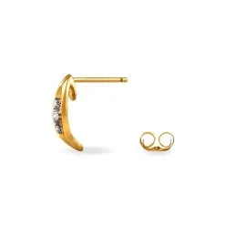 Histoire D'Or Boucles D'oreilles Puces Gulbeyazae Or Jaune Diamant -Boucles d'oreilles Bracelet Soldes B3OFJDW088 view2