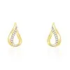 Histoire D'Or Boucles D'oreilles Puces Goccie Or Jaune Diamant -Boucles d'oreilles Bracelet Soldes B3OFJDW194 master