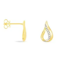 Histoire D'Or Boucles D'oreilles Puces Goccie Or Jaune Diamant -Boucles d'oreilles Bracelet Soldes B3OFJDW194 view1