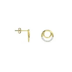 Histoire D'Or Boucles D'oreilles Puces Atlanta Or Jaune Diamant -Boucles d'oreilles Bracelet Soldes B3OFJDW335 view1