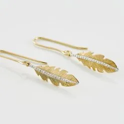 Histoire D'Or Boucles D'oreilles Pendantes Paola Or Jaune Diamant -Boucles d'oreilles Bracelet Soldes B3OFJDW583 view2