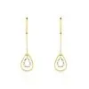 Histoire D'Or Boucles D'oreilles Pendantes Marganela Or Jaune Diamant