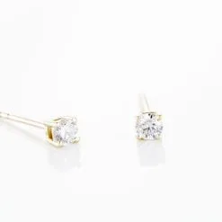 Histoire D'Or Boucles D'oreilles Puces Victoria Or Jaune Diamant -Boucles d'oreilles Bracelet Soldes B3OFJDW635 view2