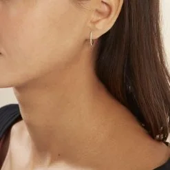 Histoire D'Or Creoles Or Jaune Aryanna Diamants -Boucles d'oreilles Bracelet Soldes B3OFJDW658 model0