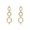 Histoire D'Or Boucles D'oreilles Pendantes Abban Or Jaune Diamant