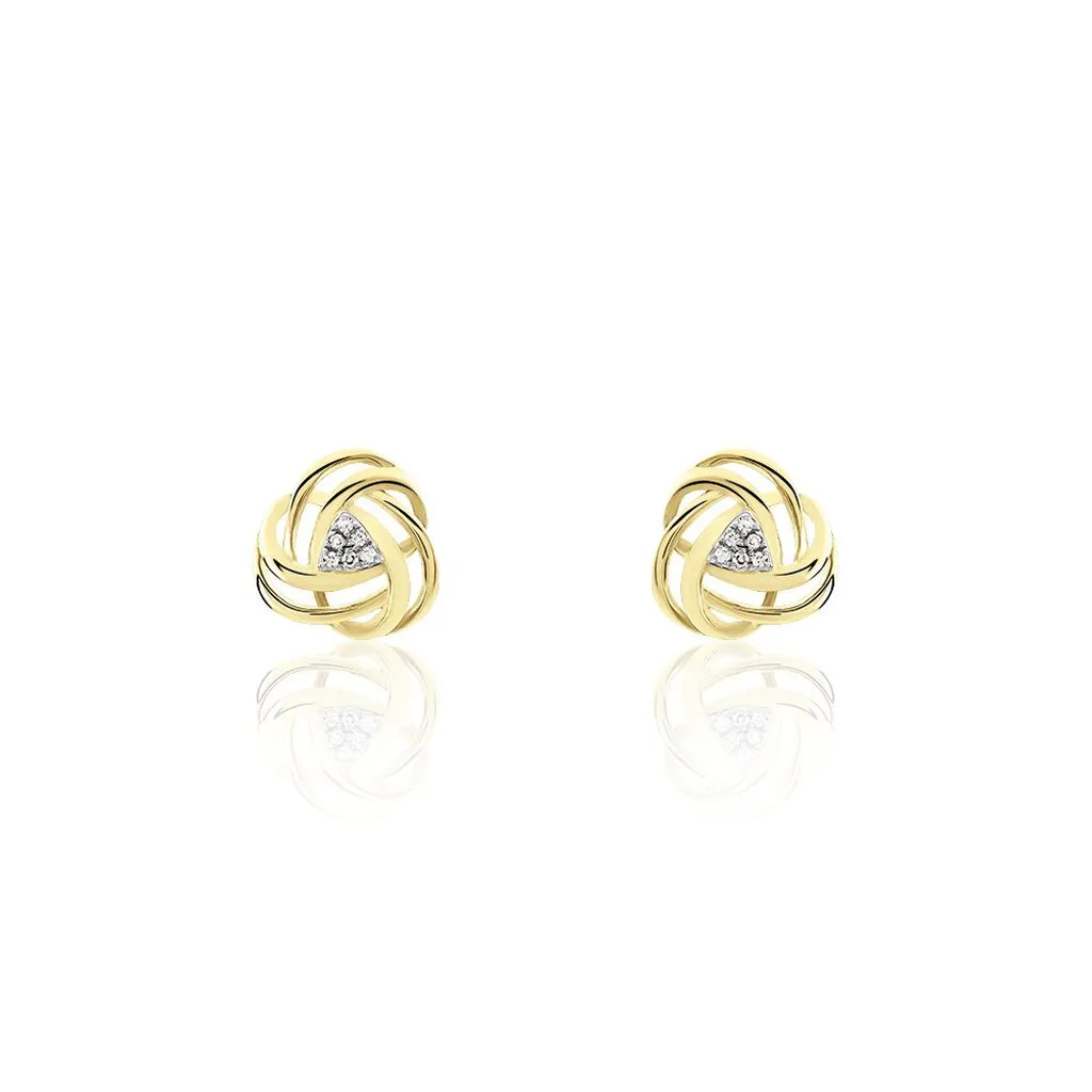 Histoire D'Or Boucles D'oreilles Puces Or Jaune Afua Diamants 3 Histoire D'Or Boucles D'oreilles Puces Or Jaune Afua Diamants
