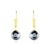Histoire D'Or Boucles D'oreilles Puces Baroque Dormeuse Or Jaune Perle De Tahiti -Boucles d'oreilles Bracelet Soldes B3OFJHH013 master