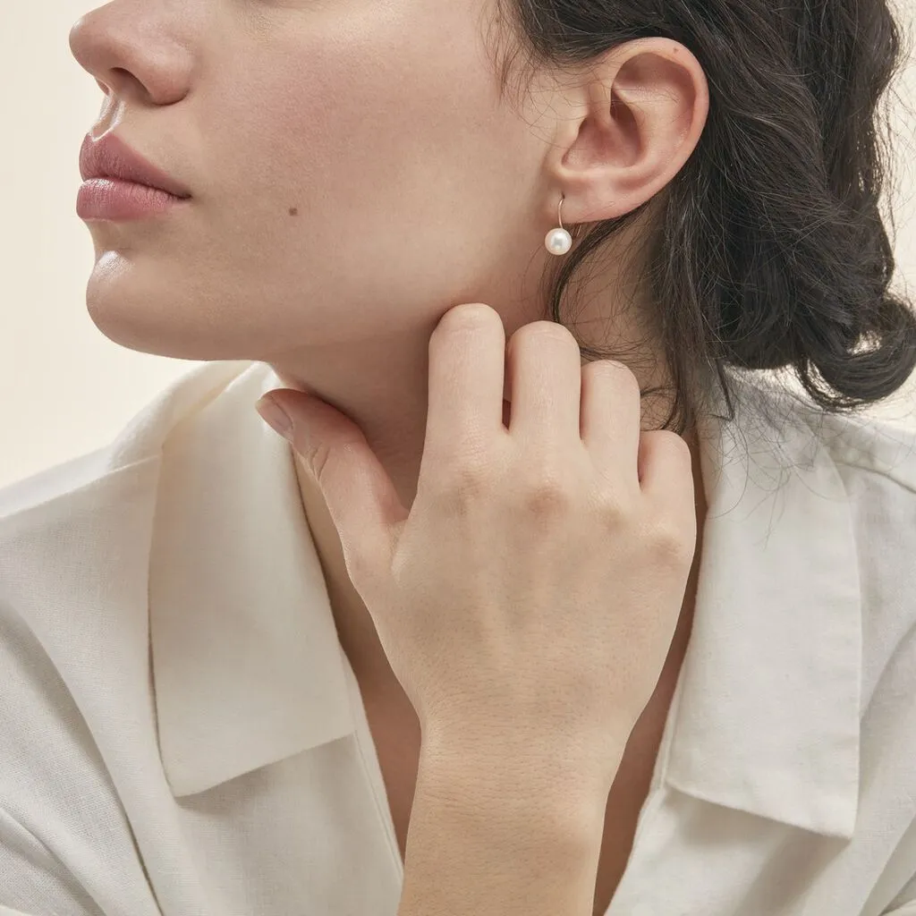 Histoire D'Or Boucles D'oreilles Pendantes Akoya Or Jaune Perle De Culture D'akoya 6 Histoire D'Or Boucles D'oreilles Pendantes Akoya Or Jaune Perle De Culture D'akoya – Image 4